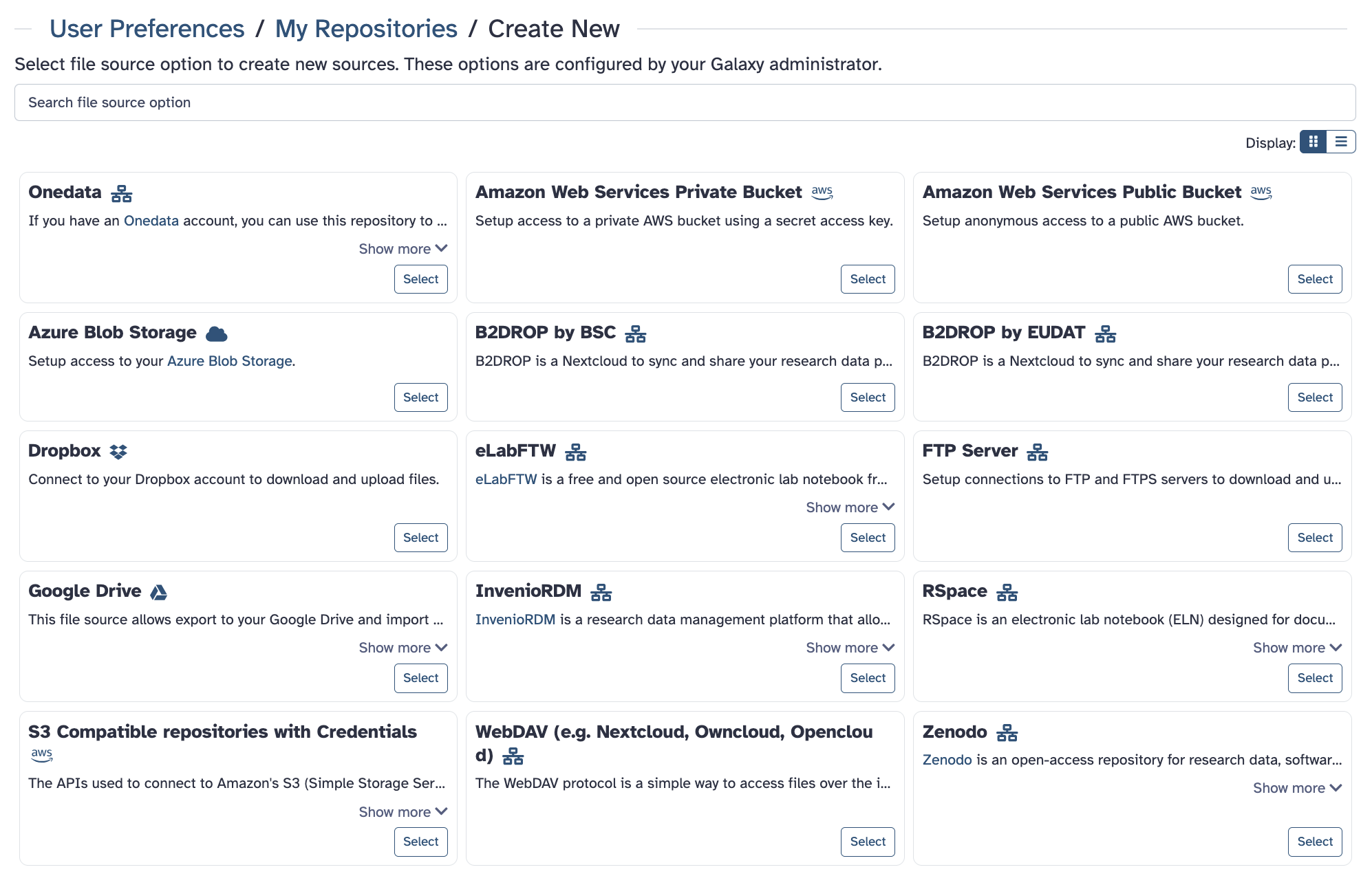 Create New Integration.